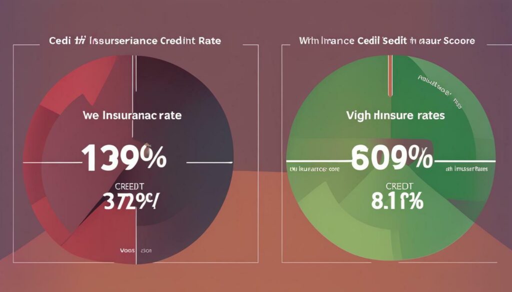 Credit score impact on insurance rates