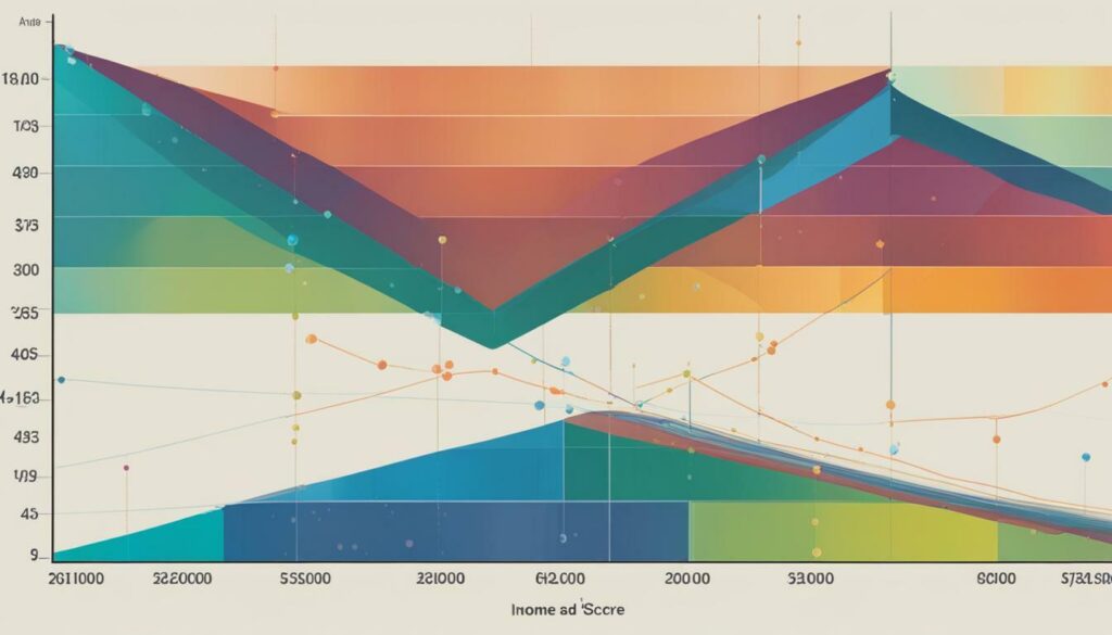 income and credit score correlation