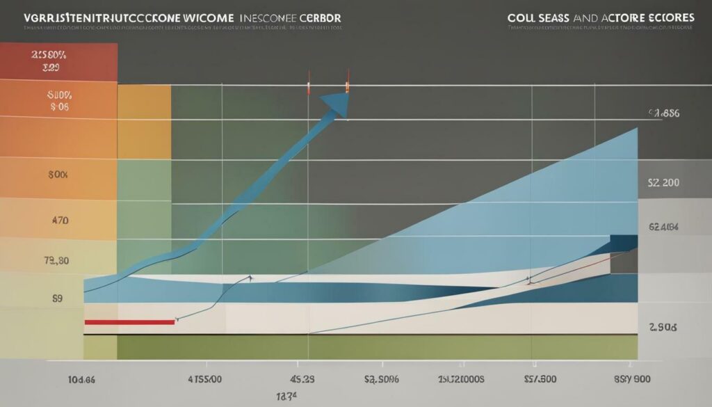 income and credit score relationship