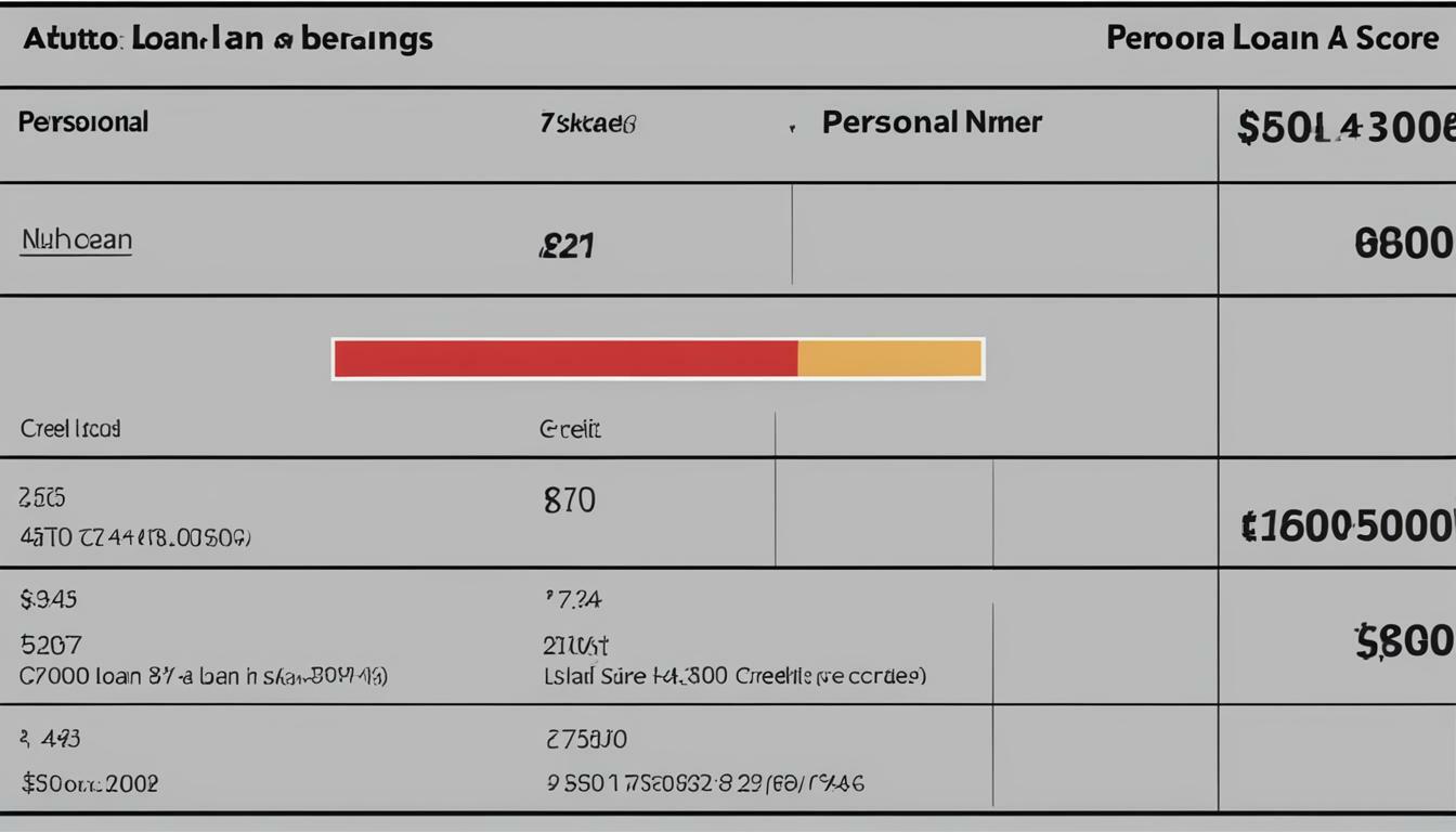 Credit scoring for personal vs. auto loans