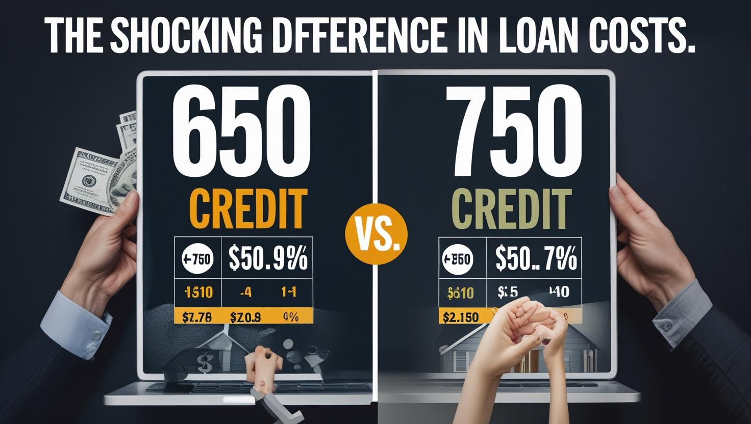 The Shocking Difference in Loan Costs For Credit Scores 650 to 750